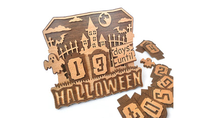 C178-Halloween Countdown Calendar Scroll Saw Pattern - Alex Fox Patterns