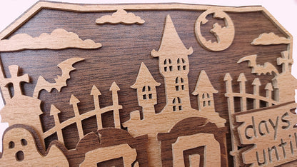 C178-Halloween Calendar Layered Scroll Saw Pattern - Alex Fox Patterns