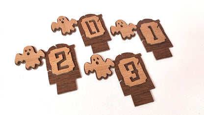 C178-Halloween Calendar Layered Scroll Saw Pattern - Alex Fox Patterns