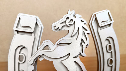 C179-Horse Layered Scroll Saw Pattern - Alex Fox Patterns