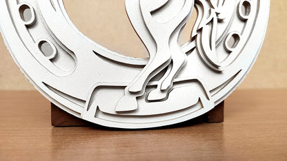 C179-Horse Layered Scroll Saw Pattern - Alex Fox Patterns