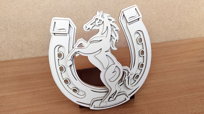 C179-Horse Layered Scroll Saw Pattern - Alex Fox Patterns