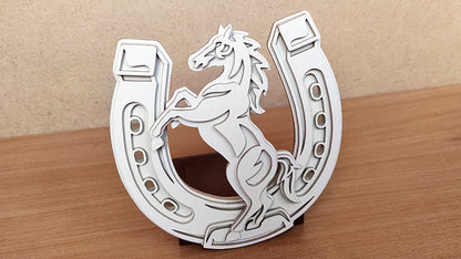 C179-Horse Layered Scroll Saw Pattern - Alex Fox Patterns