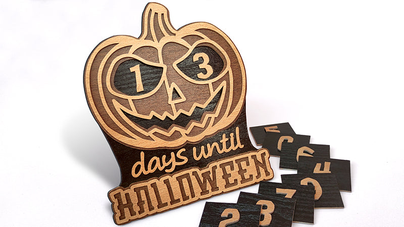 C180-Halloween Countdown Calendar Scroll Saw Pattern - Alex Fox Patterns
