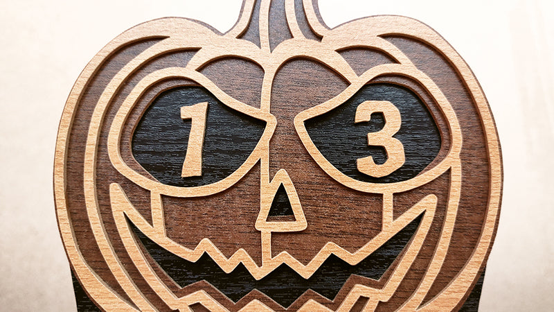 C180-Halloween Calendar Layered Scroll Saw Pattern - Alex Fox Patterns