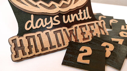 C180-Halloween Calendar Layered Scroll Saw Pattern - Alex Fox Patterns