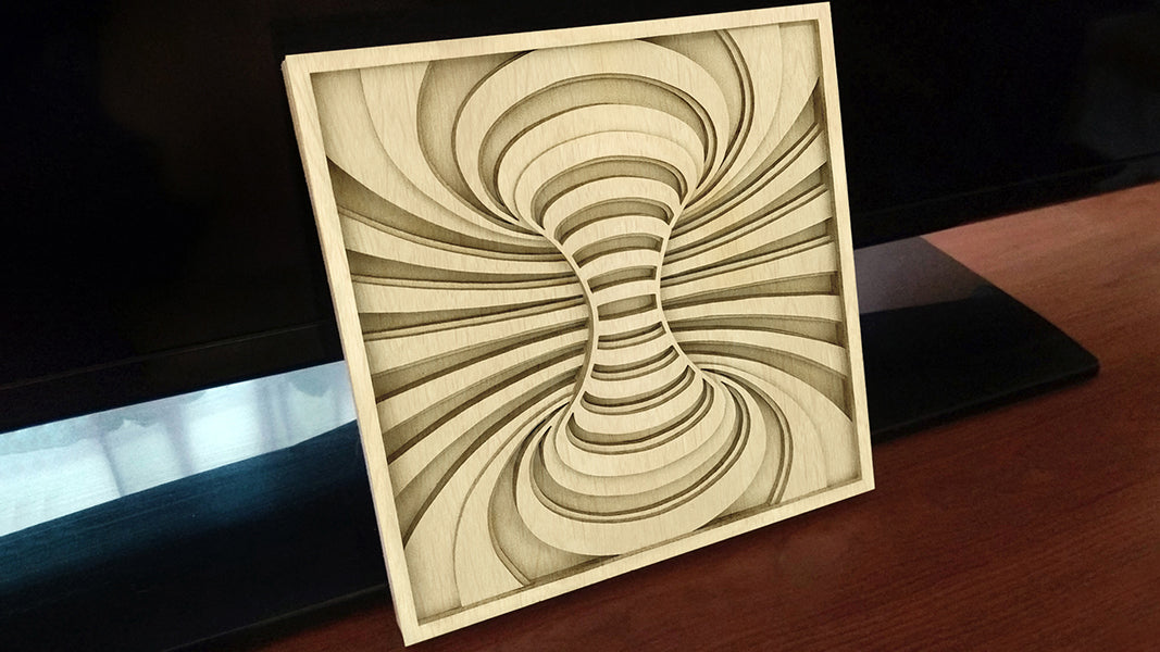 C181-Illusion Layered Scroll Saw Pattern - Alex Fox Patterns