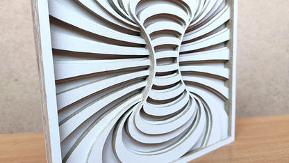 C181-Illusion Layered Scroll Saw Pattern - Alex Fox Patterns