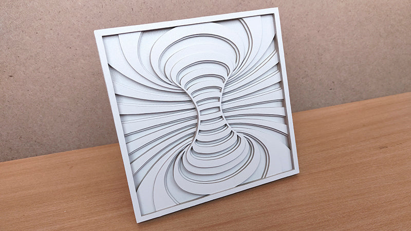 C181-Illusion Geometric Scroll Saw Pattern - Alex Fox Patterns
