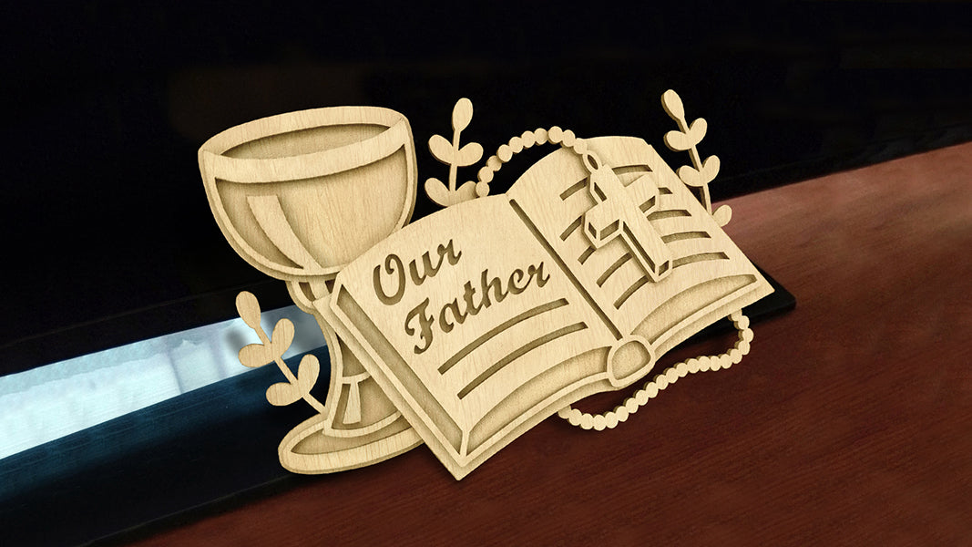 C183-Bible Layered Scroll Saw Pattern - Alex Fox Patterns