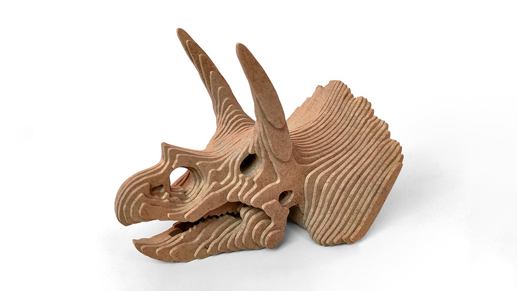 C184-Dino Skull Scroll Saw Pattern - Alex Fox Patterns