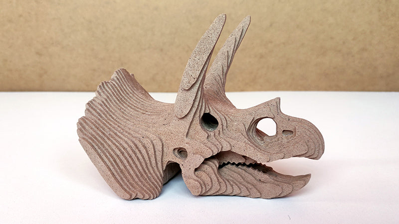 C184-Dino Skull Scroll Saw Pattern - Alex Fox Patterns