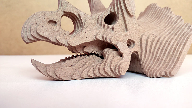 C184-Dino Skull Scroll Saw Pattern - Alex Fox Patterns