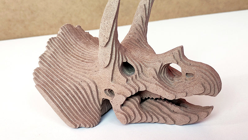 C184-Dino Skull Scroll Saw Pattern - Alex Fox Patterns