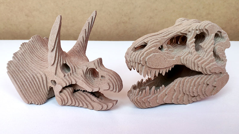 C184-Dino Skull Scroll Saw Pattern - Alex Fox Patterns