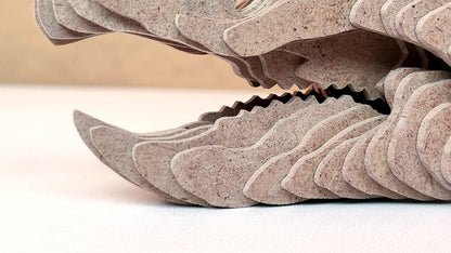 C184-Dino Skull Scroll Saw Pattern - Alex Fox Patterns