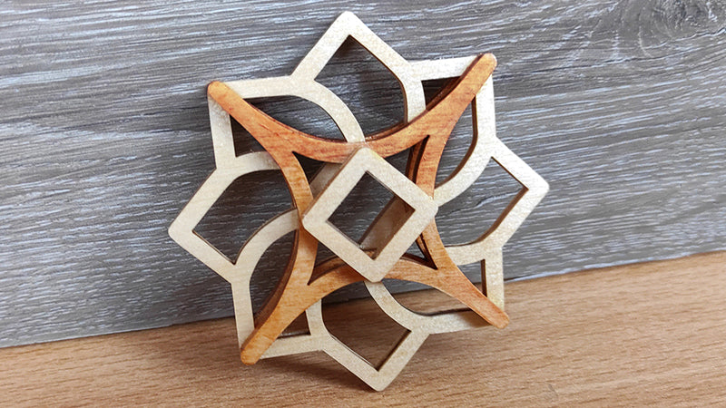 C188-Christmas Ornament Set Layered Scroll Saw Patterns - Alex Fox Patterns