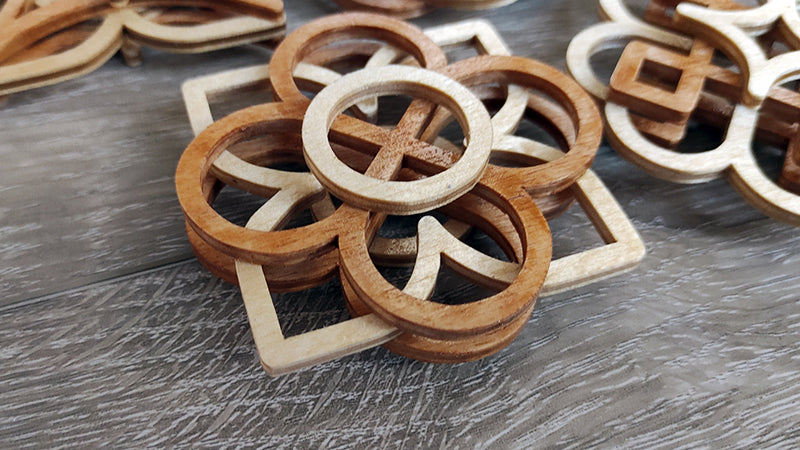 C188-Christmas Ornament Set Layered Scroll Saw Patterns - Alex Fox Patterns