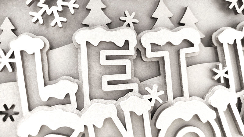 C189-Let It Snow Layered Scroll Saw Pattern - Alex Fox Patterns