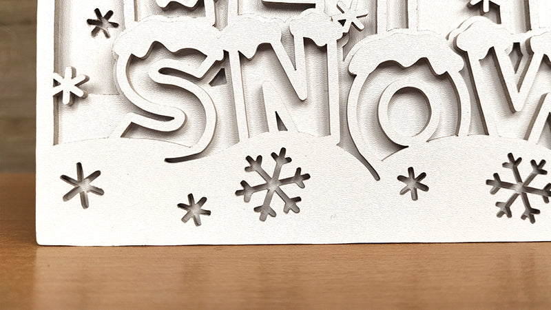 C189-Let It Snow Layered Scroll Saw Pattern - Alex Fox Patterns