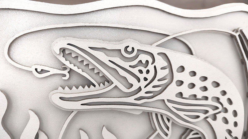 C193-Fishing Layered Scroll Saw Pattern - Alex Fox Patterns