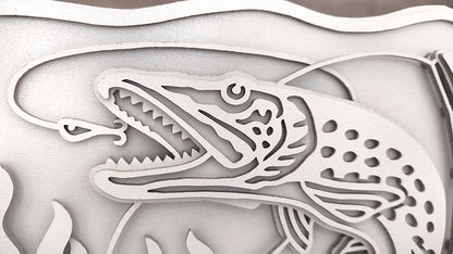 C193-Fishing Layered Scroll Saw Pattern - Alex Fox Patterns