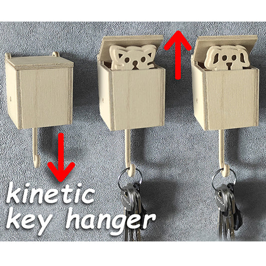 C196-Kinetic Key Hanger Scroll Saw Pattern - Alex Fox Patterns