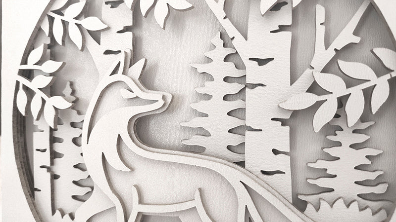C198-Fox Layered Scroll Saw Pattern - Alex Fox Patterns