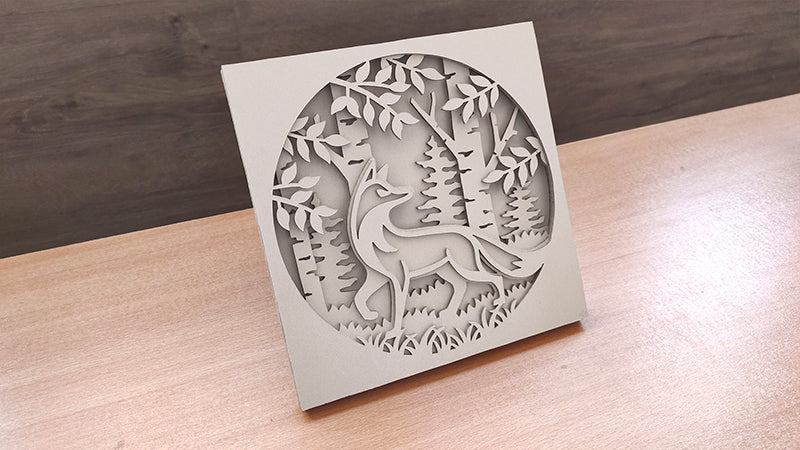 C198-Fox Layered Scroll Saw Pattern - Alex Fox Patterns