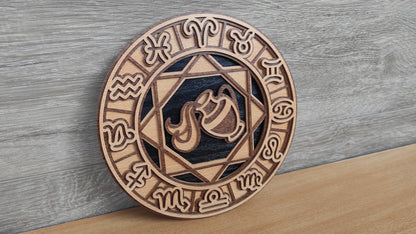 C200-Aquarius Layered Scroll Saw Pattern - Alex Fox Patterns