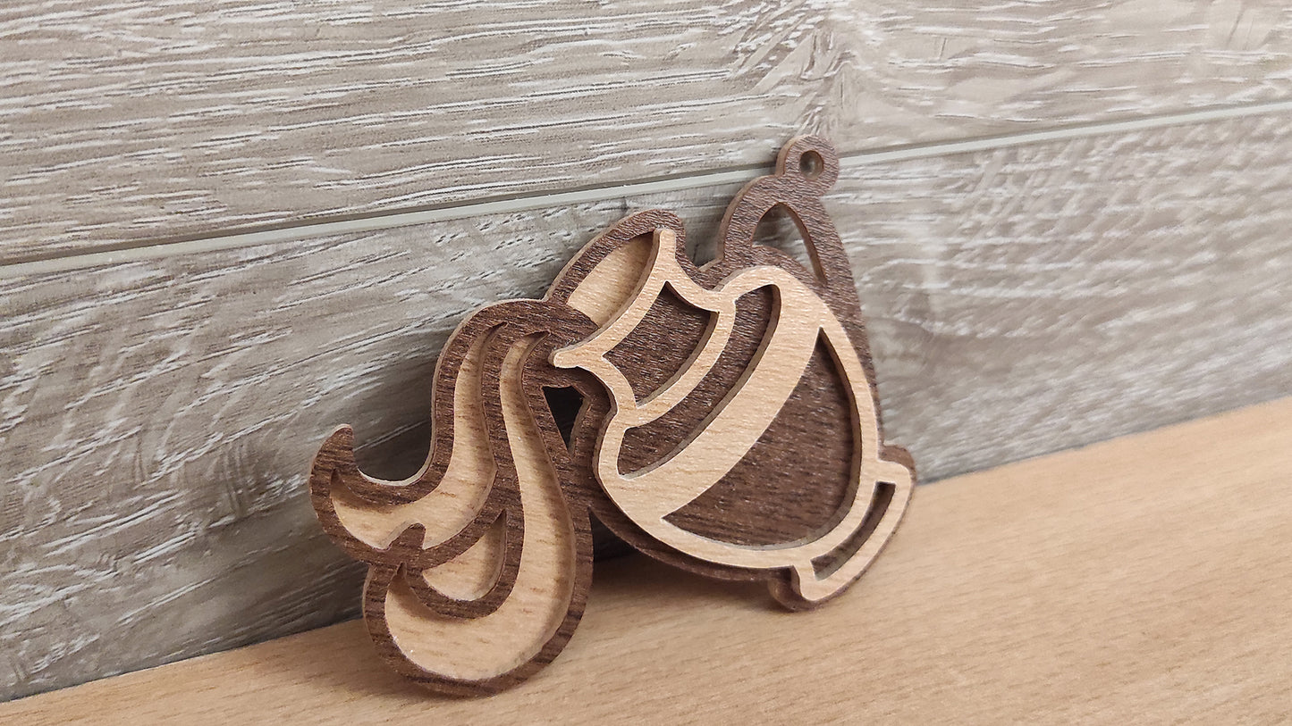 C200-Aquarius Layered Scroll Saw Pattern - Alex Fox Patterns