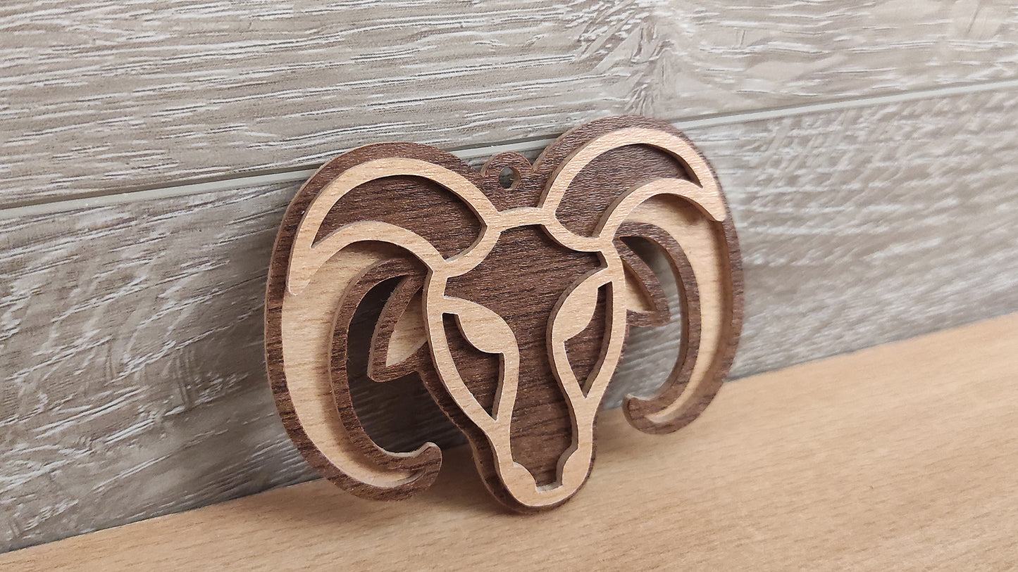 C200-Aries Layered Scroll Saw Pattern - Alex Fox Patterns