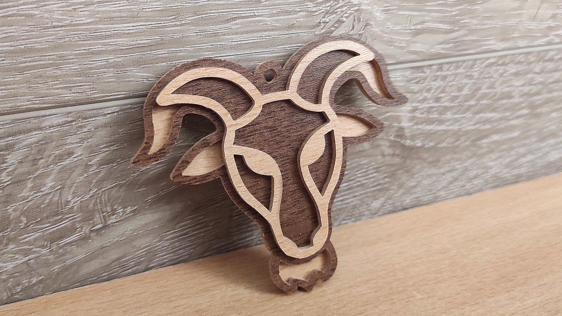 C200-Capricorn Layered Scroll Saw Pattern - Alex Fox Patterns
