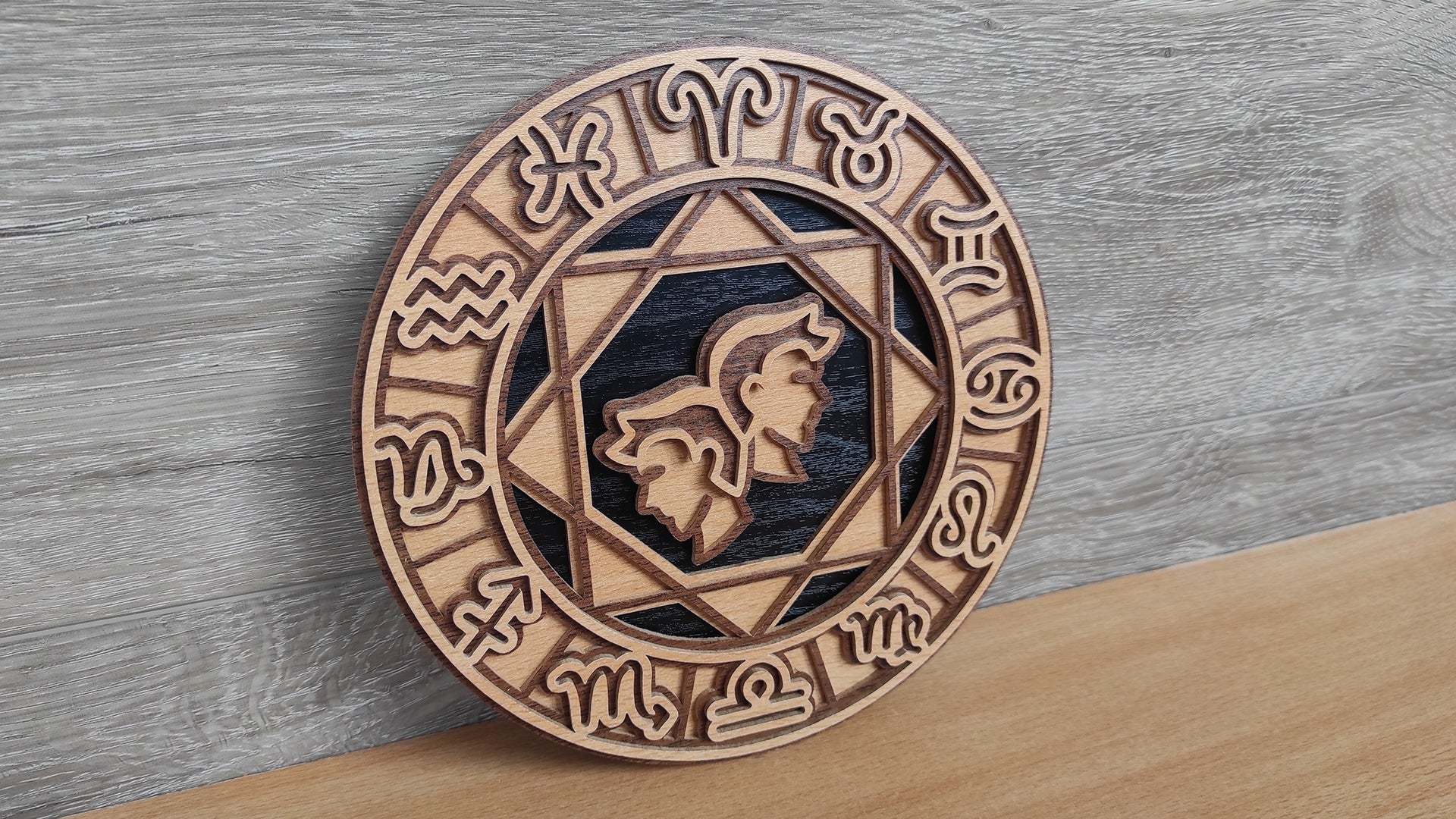 C200-Gemini Layered Scroll Saw Pattern - Alex Fox Patterns