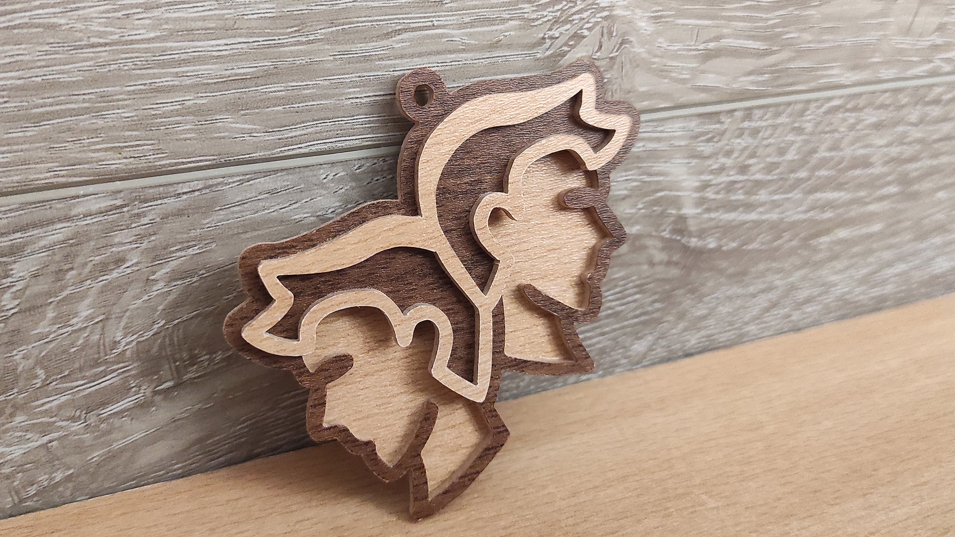 C200-Gemini Layered Scroll Saw Pattern - Alex Fox Patterns