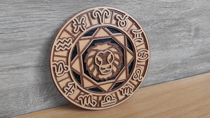 C200-Leo Layered Scroll Saw Pattern - Alex Fox Patterns