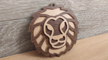 C200-Leo Layered Scroll Saw Pattern - Alex Fox Patterns