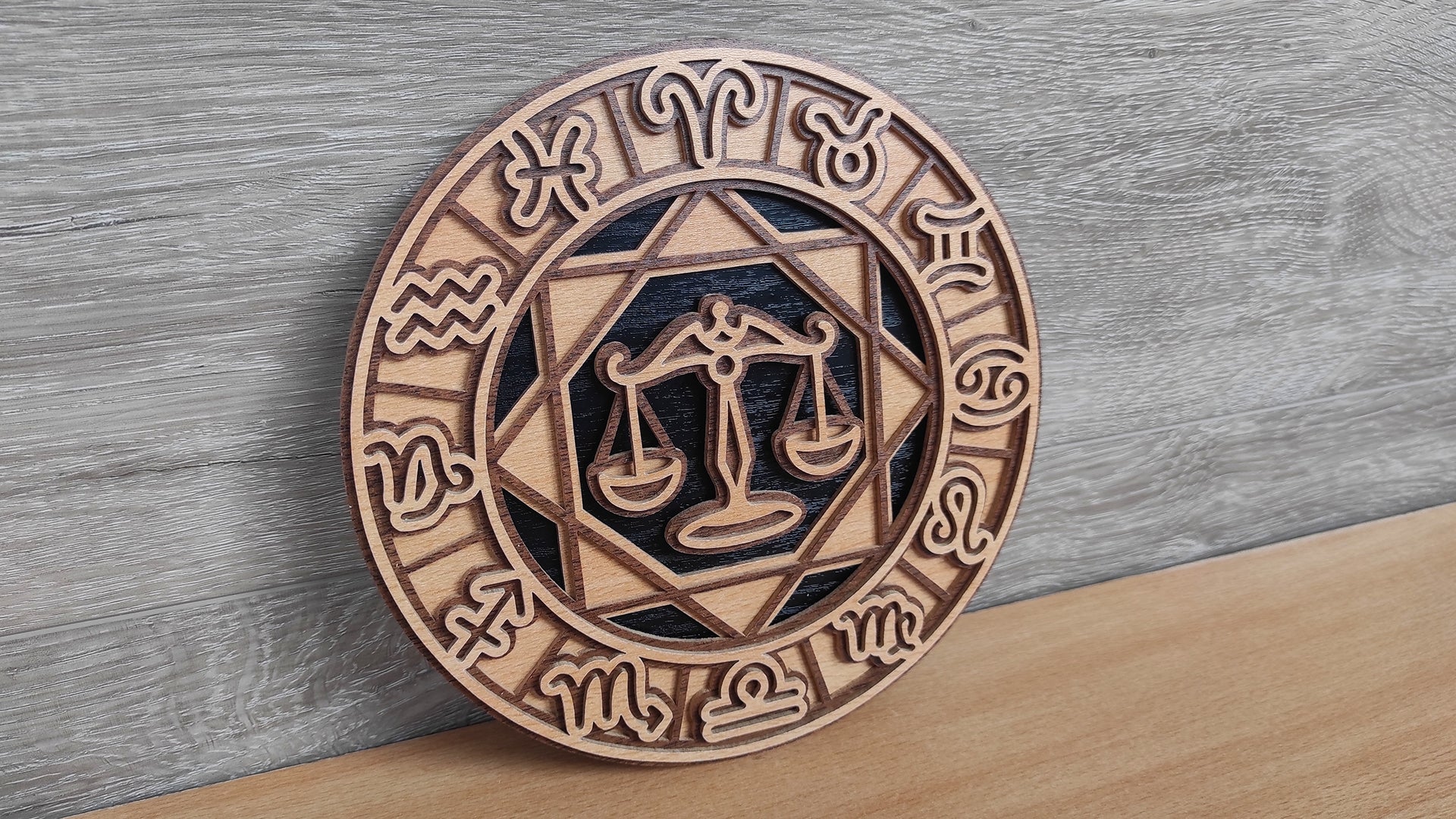C200-Libra Layered Scroll Saw Pattern - Alex Fox Patterns