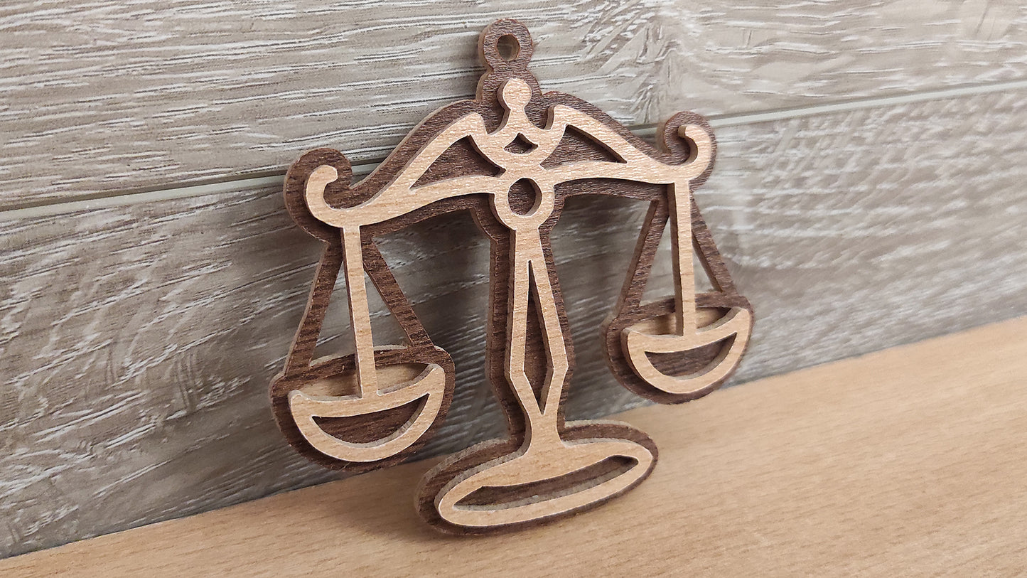 C200-Libra Layered Scroll Saw Pattern - Alex Fox Patterns