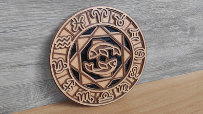 C200-Pisces Layered Scroll Saw Pattern - Alex Fox Patterns
