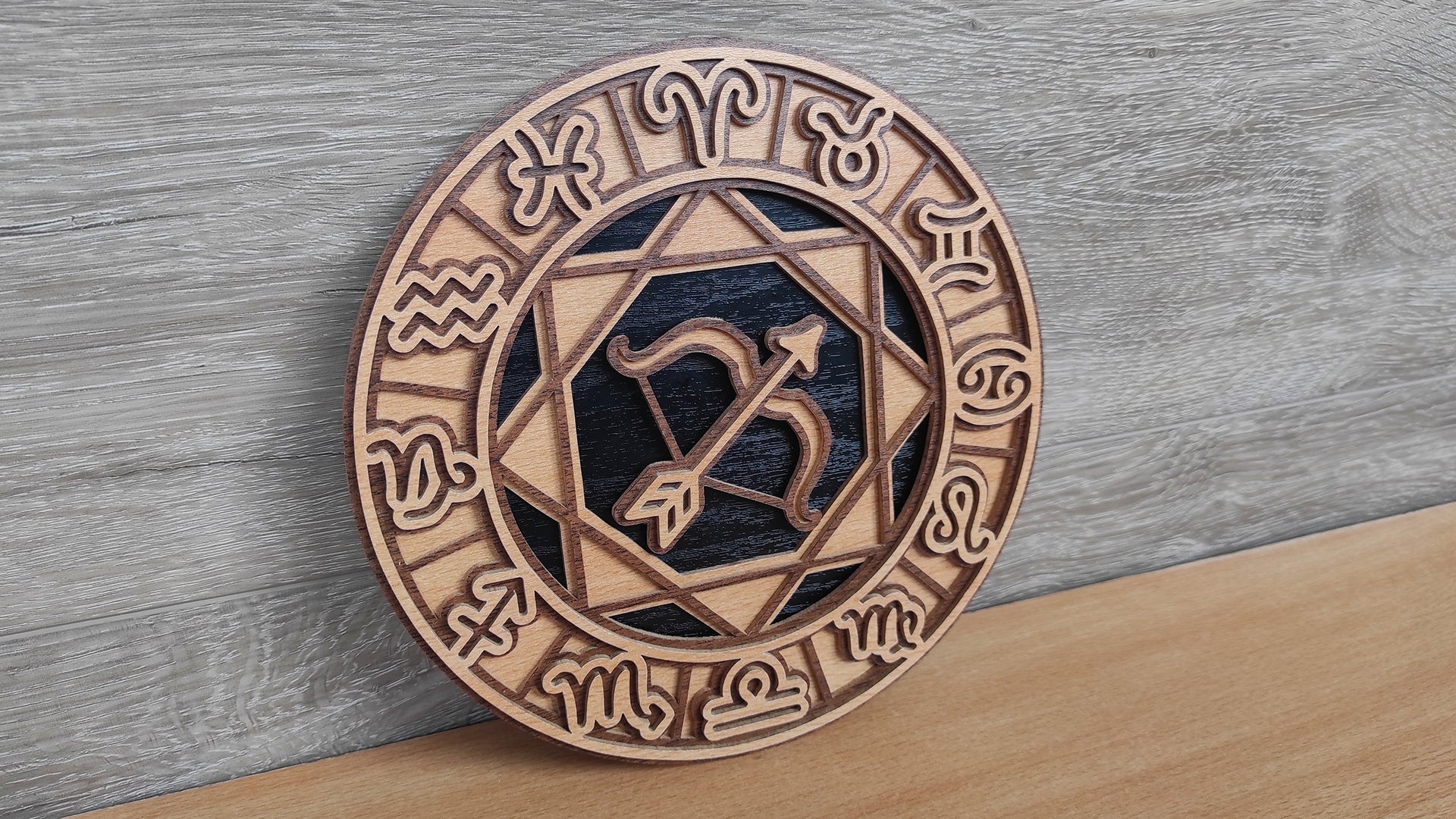 C200-Sagittarius Layered Scroll Saw Pattern - Alex Fox Patterns