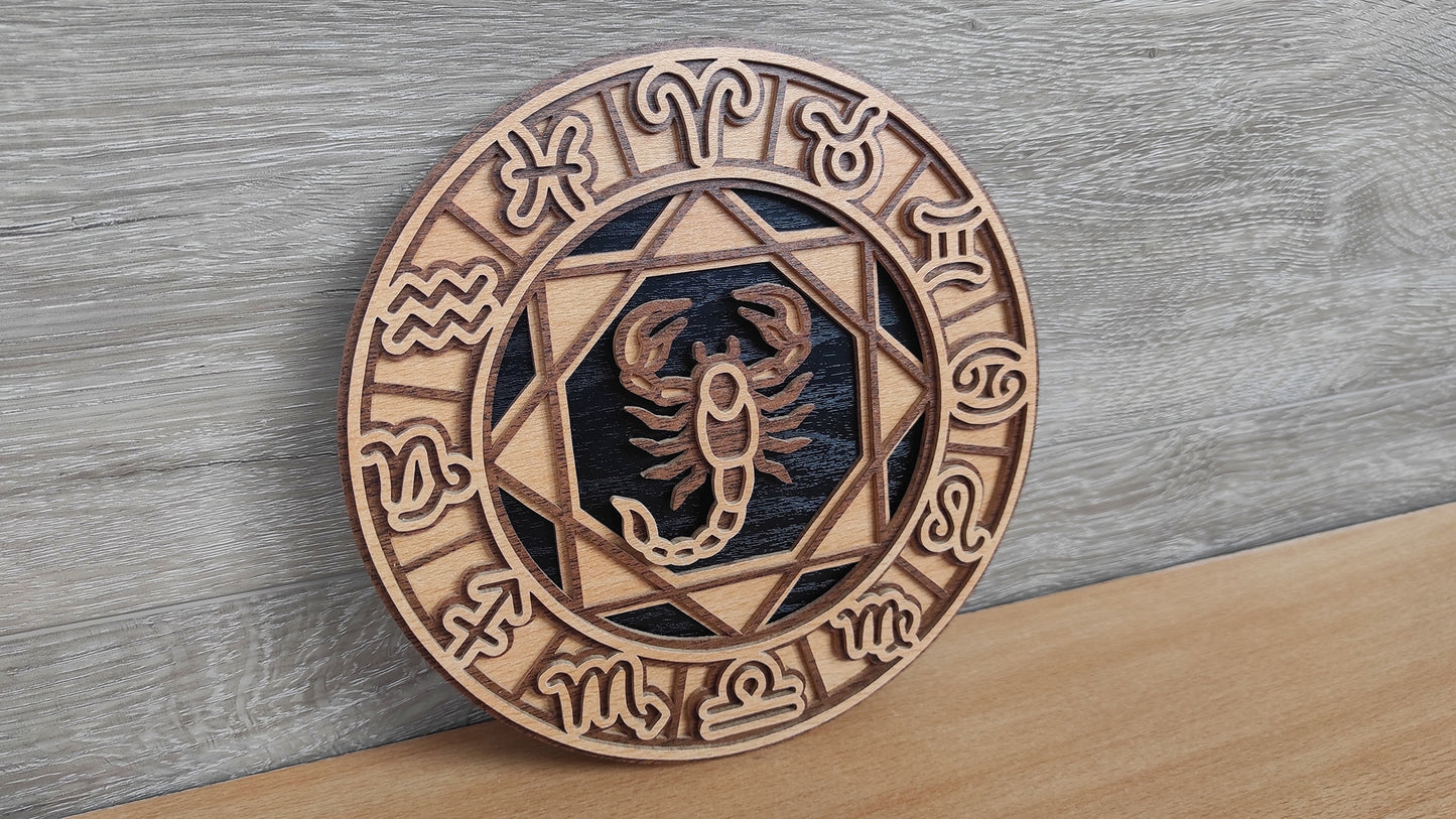 C200-Scorpio Layered Scroll Saw Pattern - Alex Fox Patterns