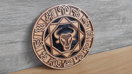 C200-Taurus Layered Scroll Saw Pattern - Alex Fox Patterns