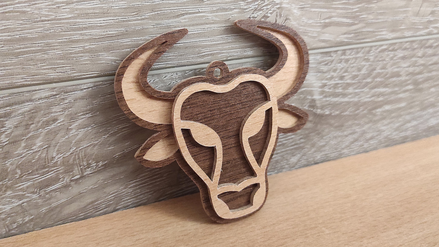 C200-Taurus Layered Scroll Saw Pattern - Alex Fox Patterns