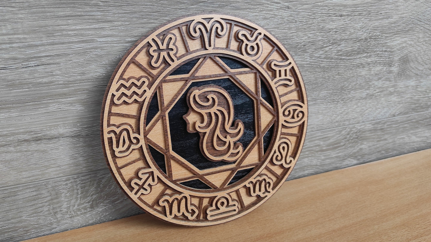 C200-Virgo Layered Scroll Saw Pattern - Alex Fox Patterns