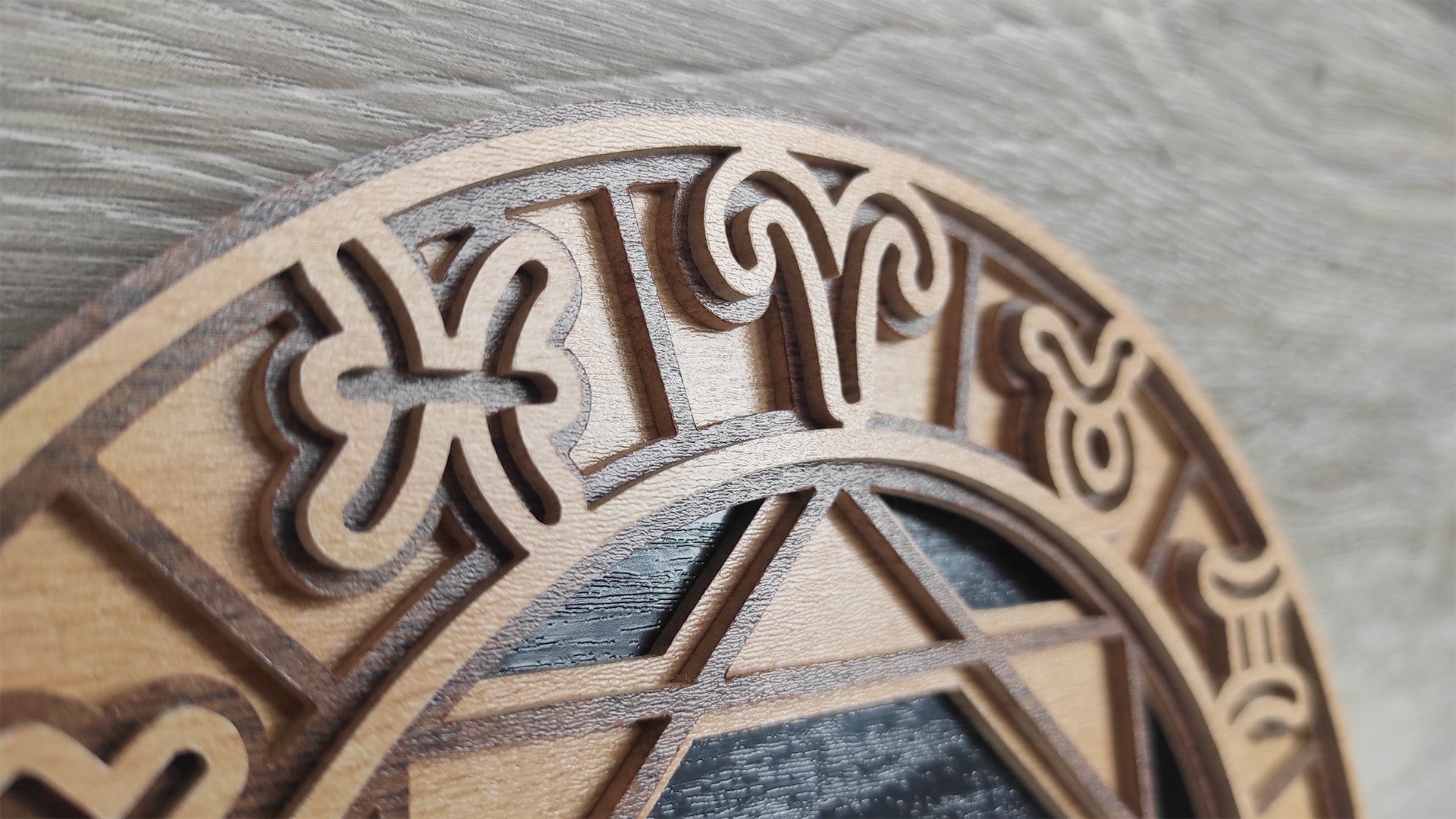 C200-Aquarius Layered Scroll Saw Pattern - Alex Fox Patterns