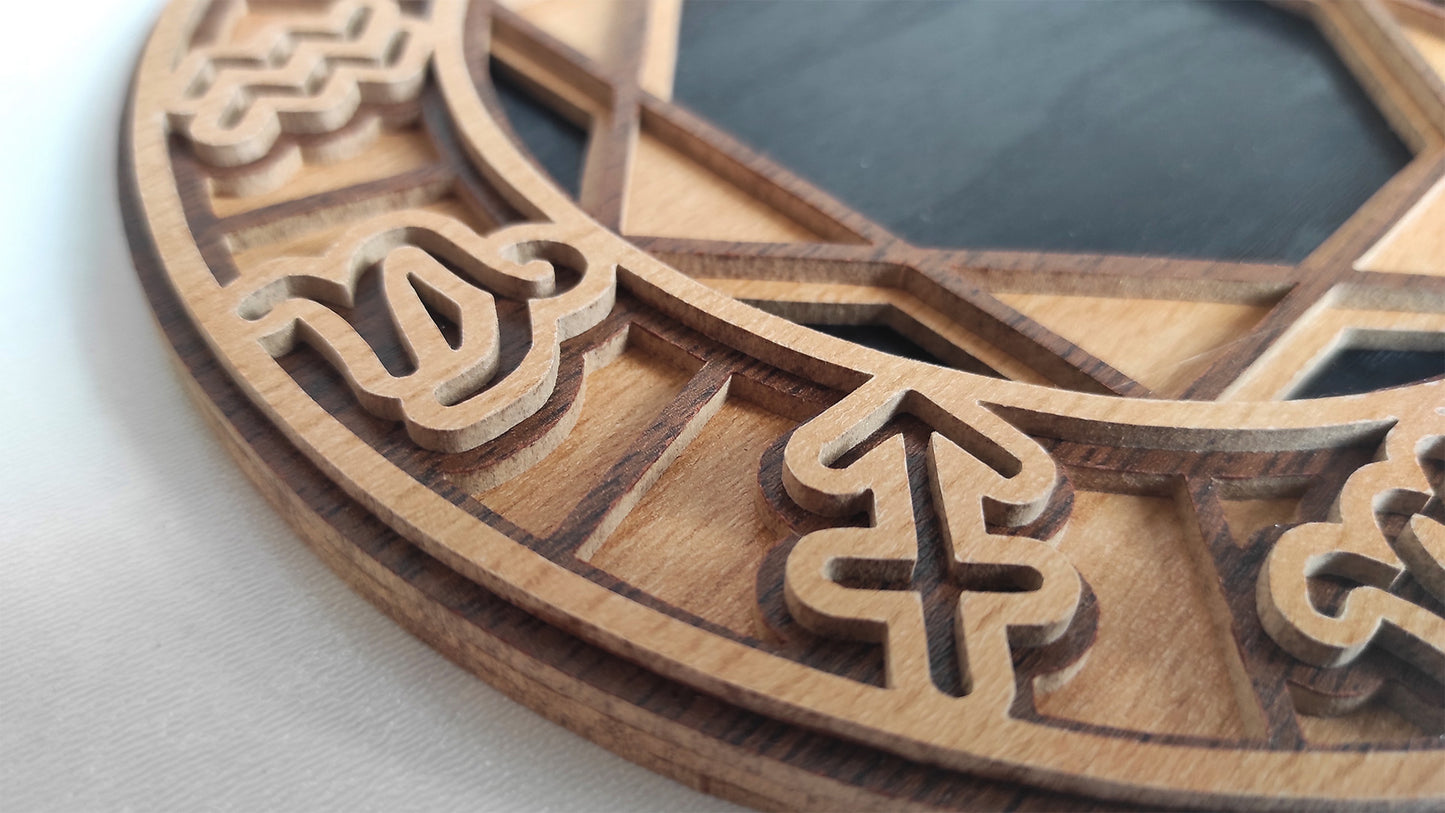 C200-Aquarius Layered Scroll Saw Pattern - Alex Fox Patterns
