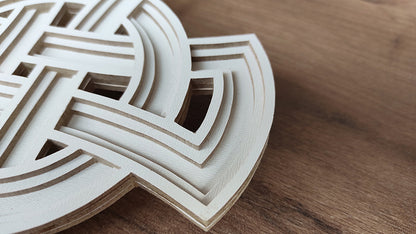 C201-Celtic Cross Layered Scroll Saw Pattern - Alex Fox Patterns
