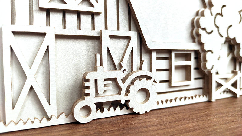 C203-Farm Layered Scroll Saw Pattern - Alex Fox Patterns