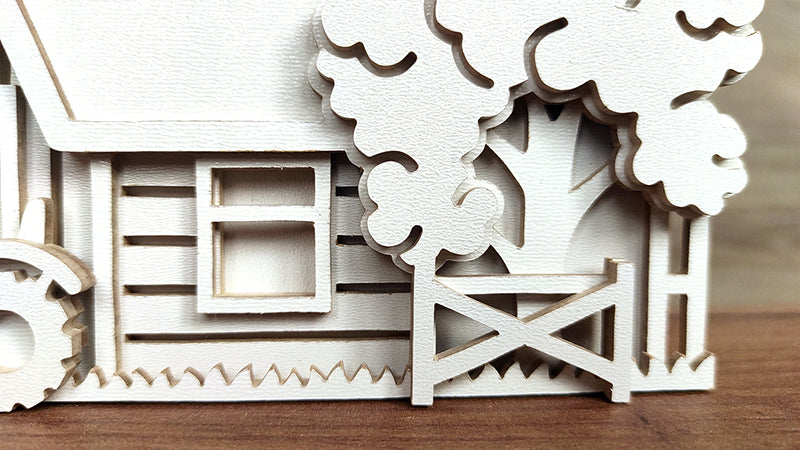 C203-Farm Layered Scroll Saw Pattern - Alex Fox Patterns